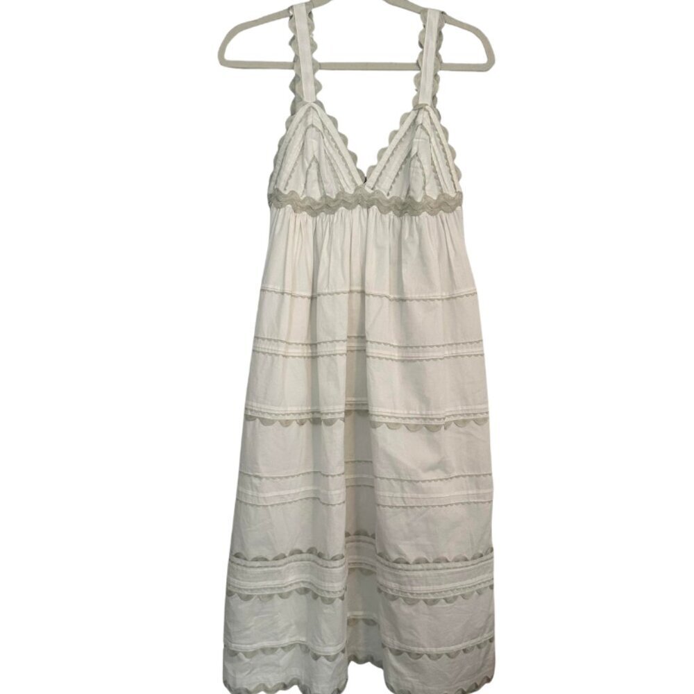 Sofie The Label Jeanie Sleeveless Midi Dress Boho Cottagecore - Small